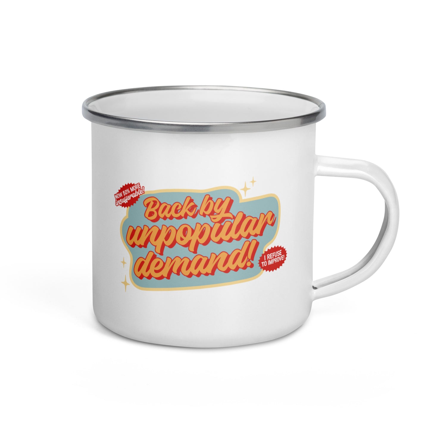 Back By Unpopular Demand Enamel Mug
