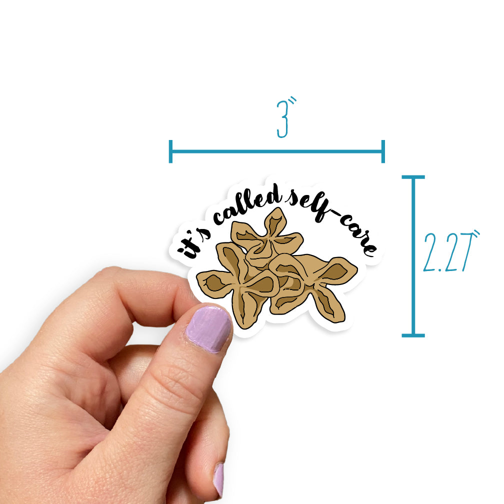 "It's Called Self Care" Crab Rangoon Sticker