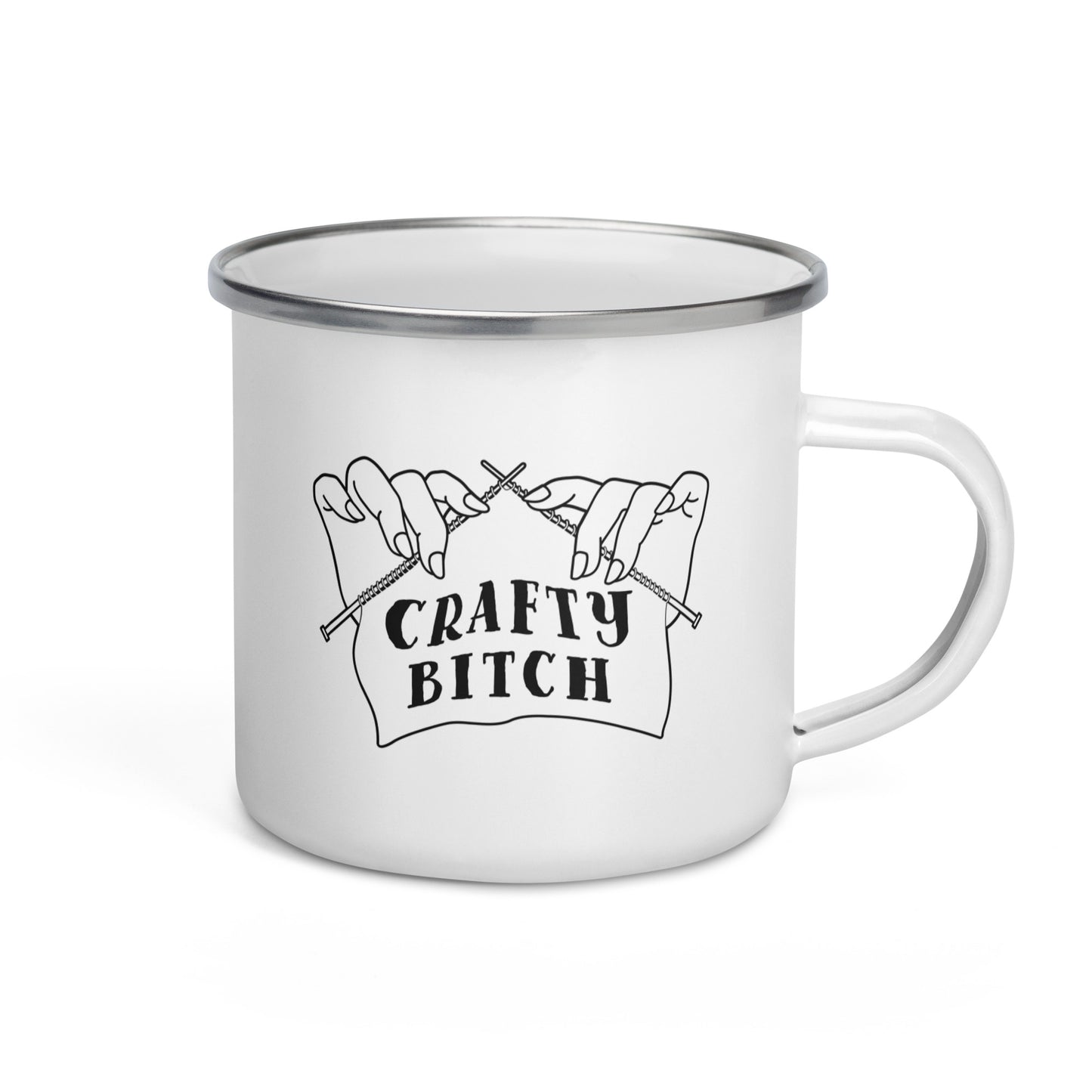 Crafty Bitch Enamel Mug