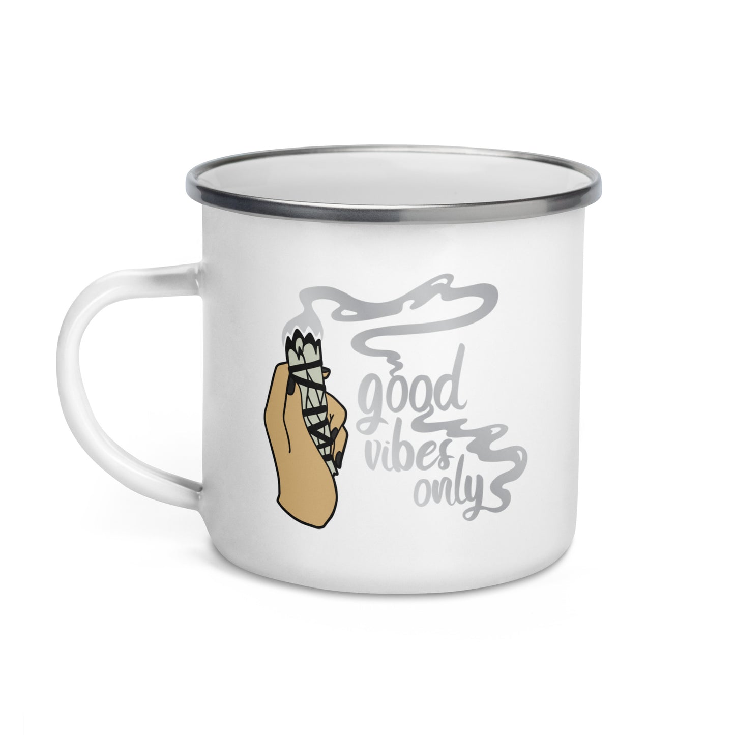 Good Vibes Only Enamel Mug