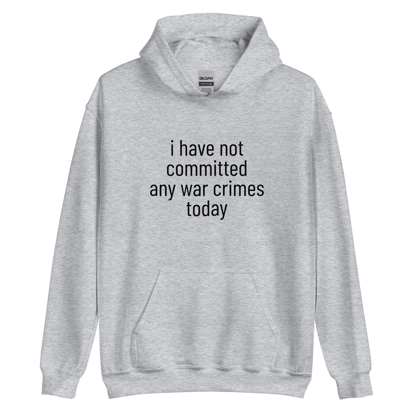 i have not committed any war crimes today Hoodie