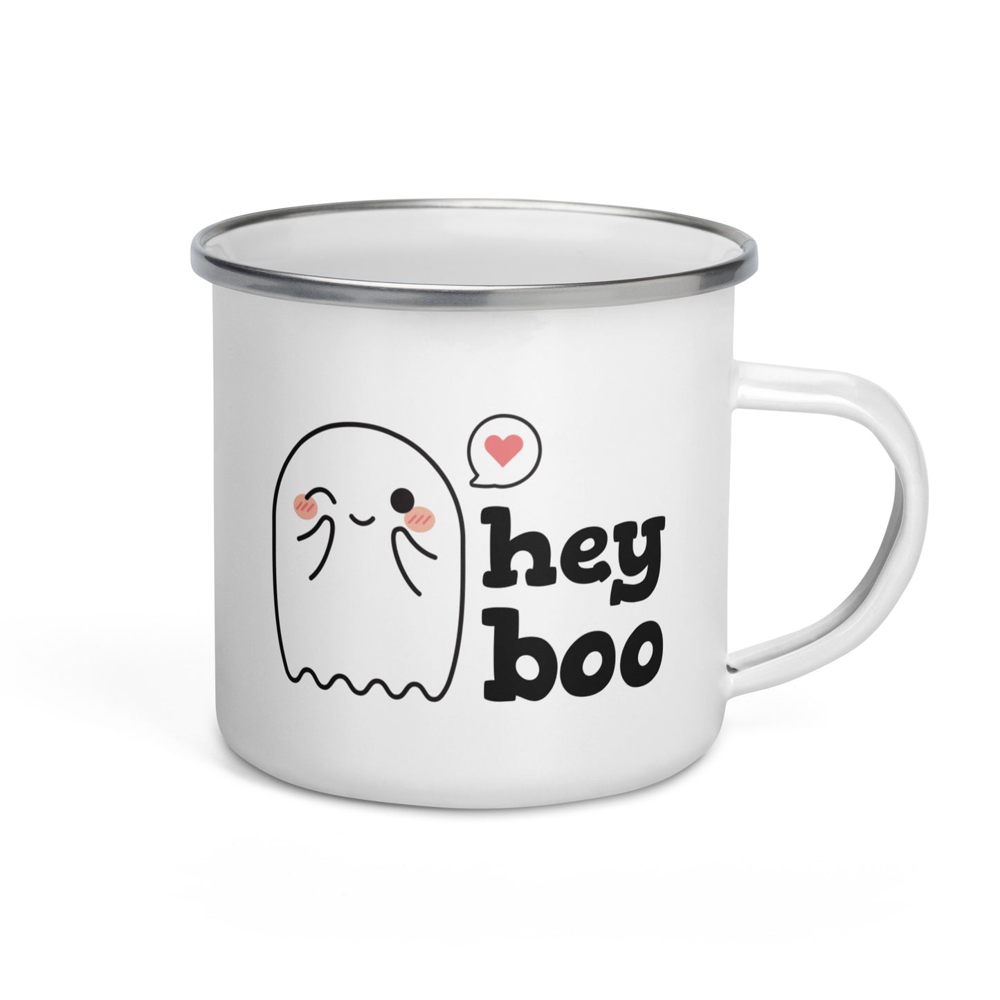 Hey Boo Enamel Mug