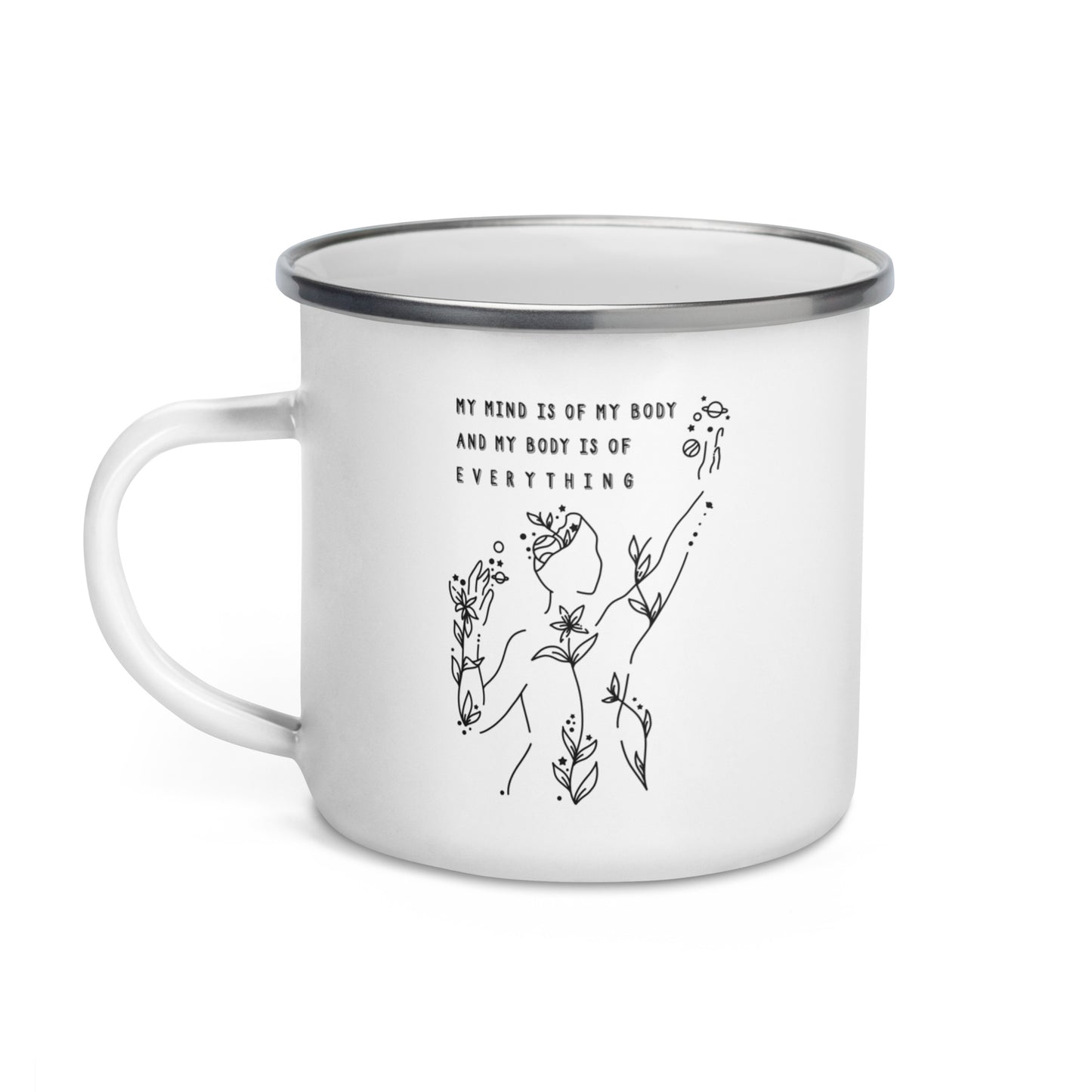 My Body Is Of Everything Enamel Mug