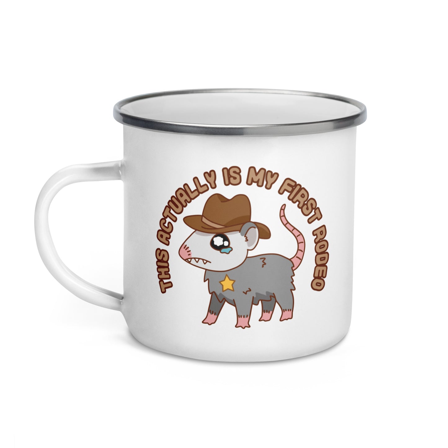 This Actually IS My First Rodeo Enamel Mug
