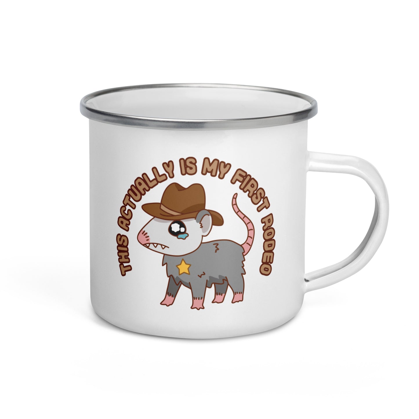 This Actually IS My First Rodeo Enamel Mug