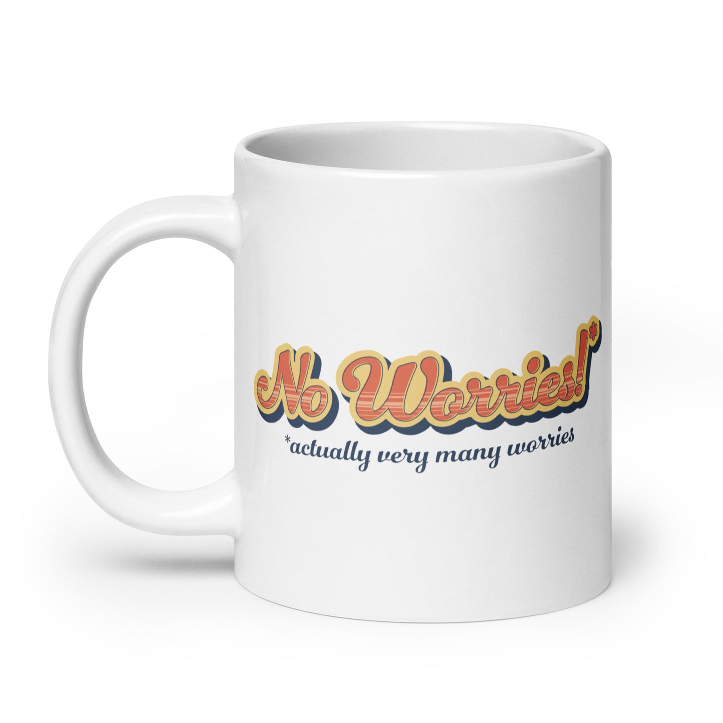 No Worries! (actually very many worries) Mug