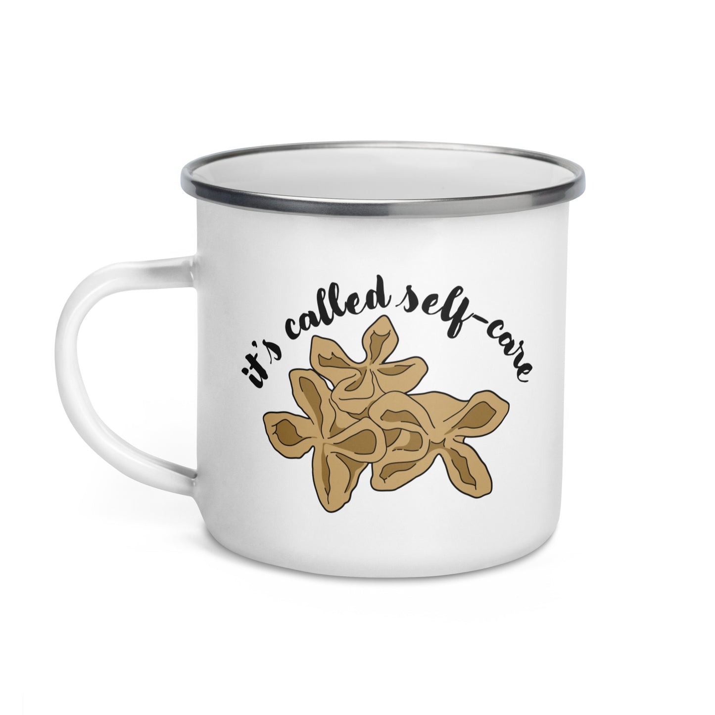 "It's Called Self Care" Crab Rangoon Enamel Mug