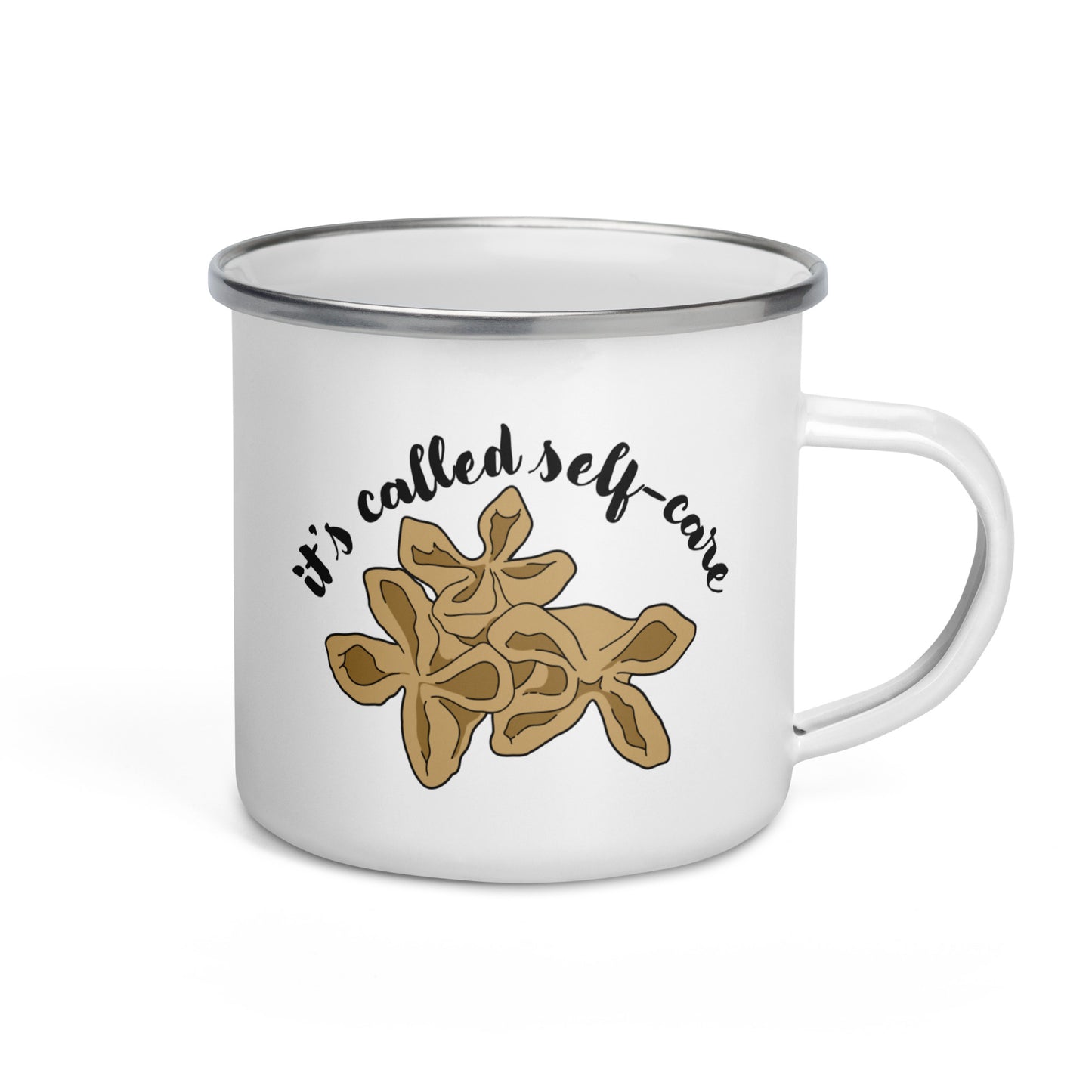 "It's Called Self Care" Crab Rangoon Enamel Mug