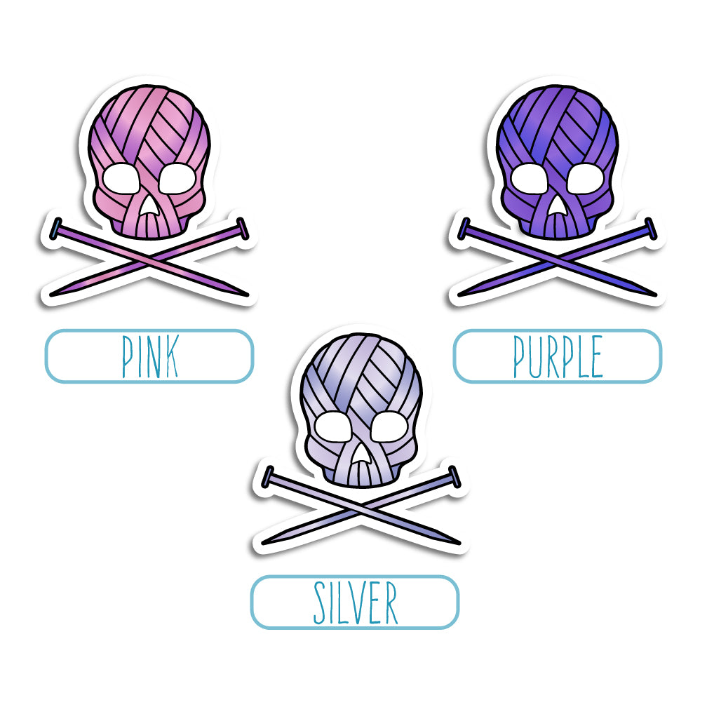 Yarn Skull (Knit) Stickers