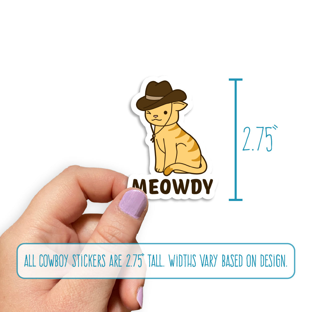 Cowboy Animal Stickers