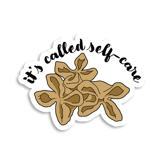 "It's Called Self Care" Crab Rangoon Sticker