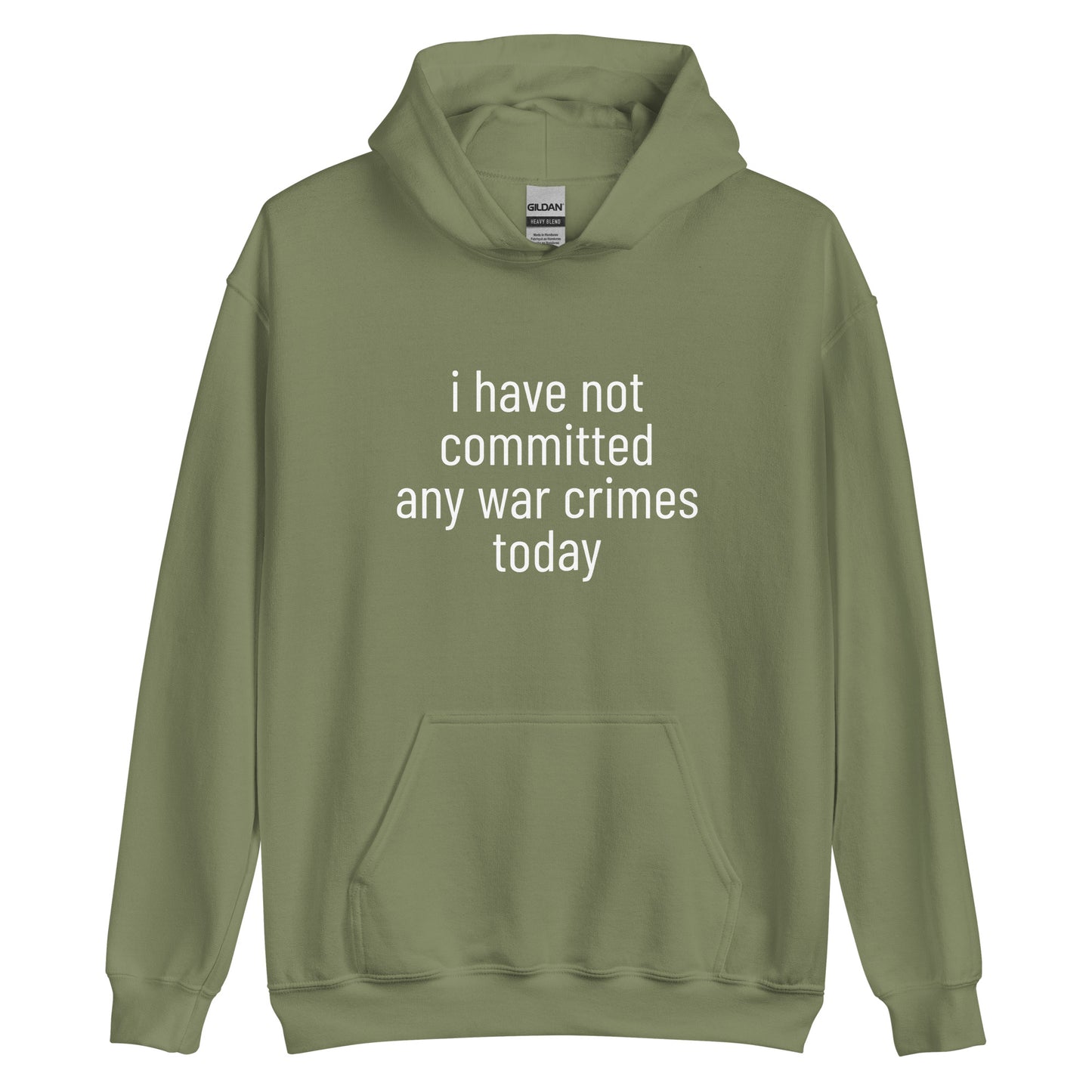 i have not committed any war crimes today Hoodie