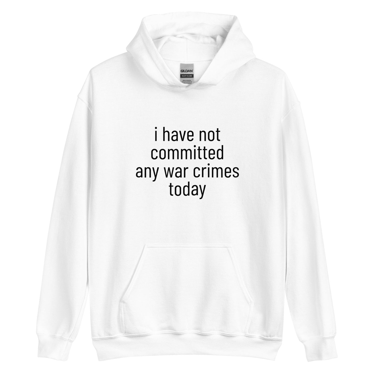 i have not committed any war crimes today Hoodie