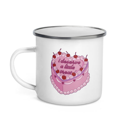 I Deserve A Little Treat Enamel Mug