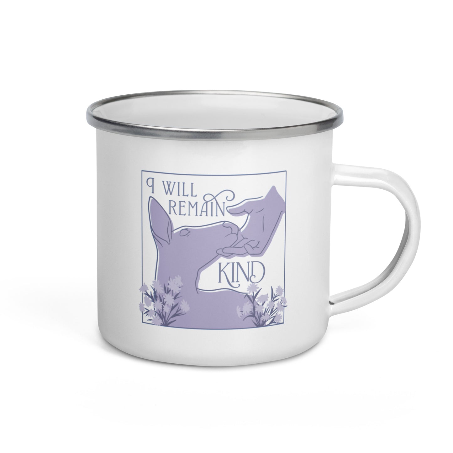 I Will Remain Kind (Purple) Enamel Mug