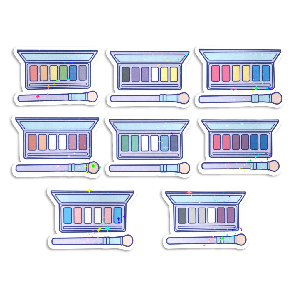 Pastel Pride Palette Holographic Stickers