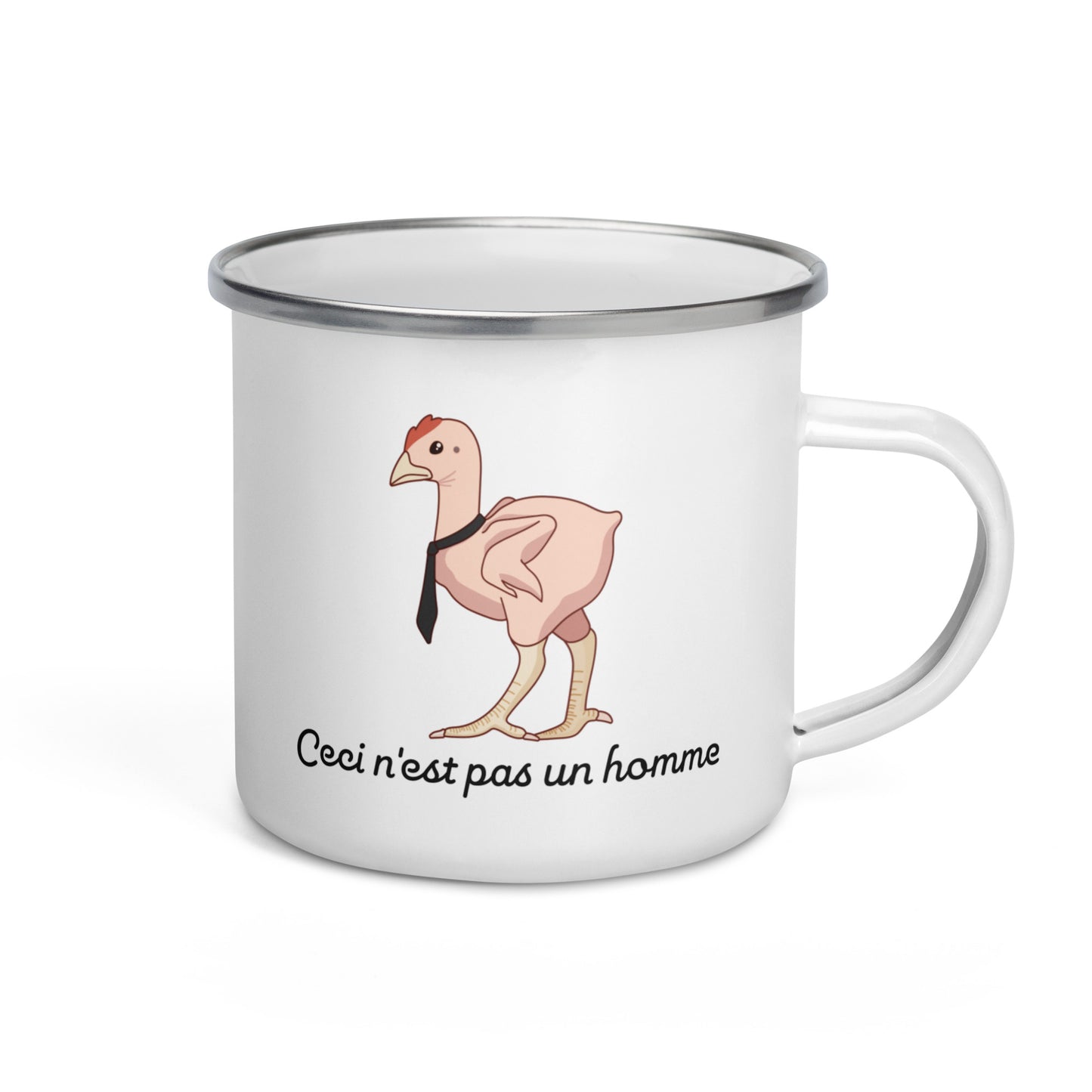 The Treachery of Semantics Enamel Mug