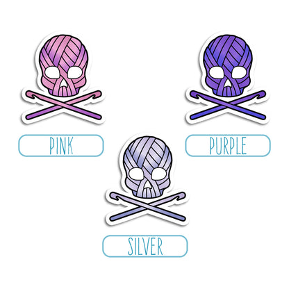 Yarn Skull (Crochet) Stickers
