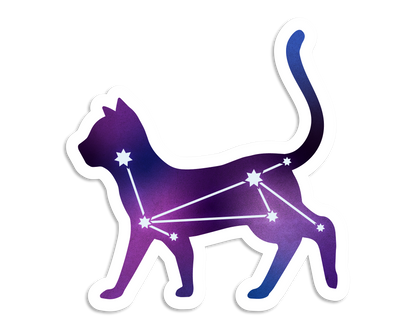Starry Space Cat Sticker