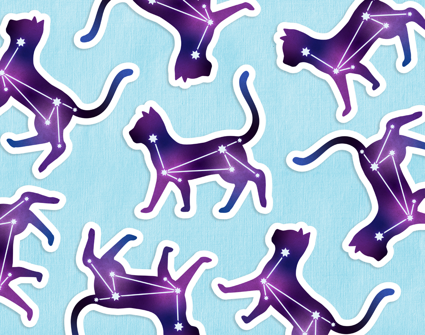 Starry Space Cat Sticker